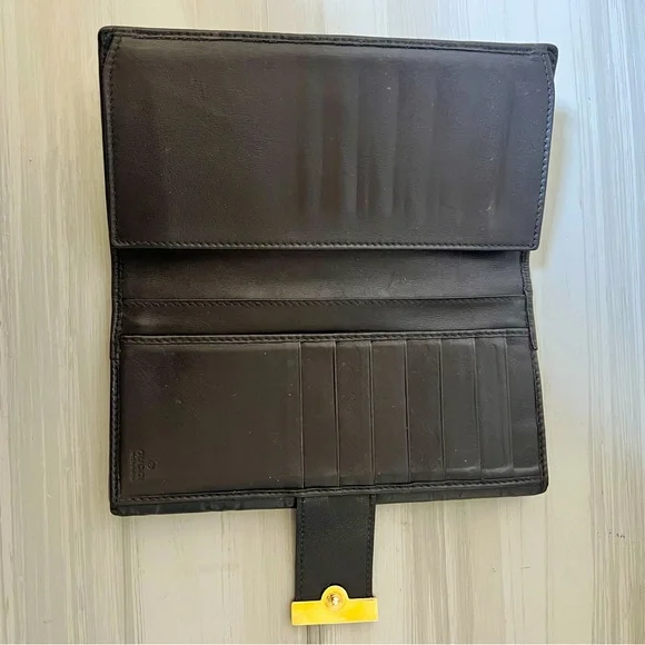 Gucci Guccissima Black Leather Wallet - Picture 4 of 10